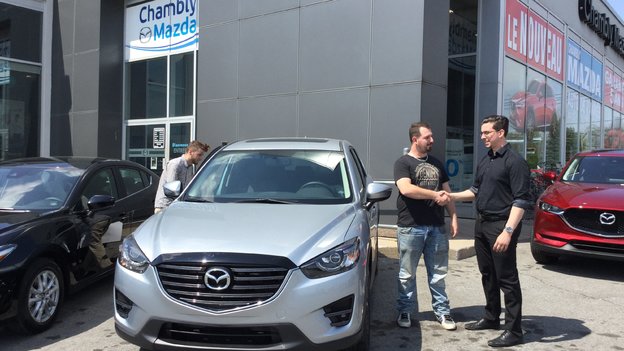 Félicitations M. Richard pour l'achat de votre nouvelle Mazda CX5GT