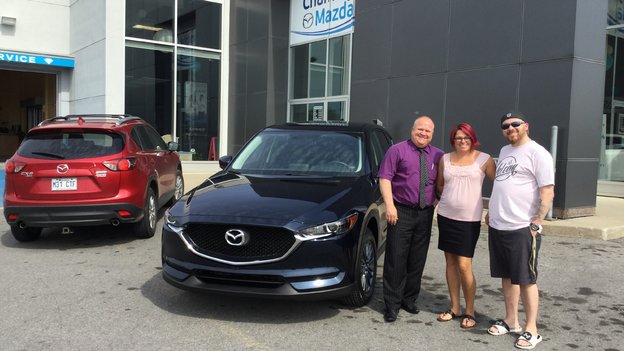 Félicitations Mme Bujold pour l'achat de votre nouvelle Mazda CX5 2017