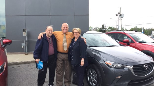 Félicitations Mme Monique Gosselin pour l'achat de votre nouvelle CX3 2017