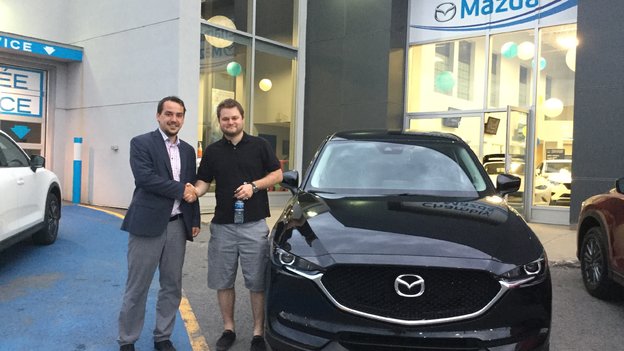 Félicitations M. Eric Archambault pour l'achat de votre nouvelle Mazda CX5 2017