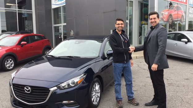 Félicitations à M. Patrick Villeneuve pour votre nouvelle Mazda 3 /2017