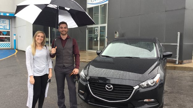 Félicitations Madame Maude Bélanger pour l'achat de votre nouvelle Mazda 3 /2017