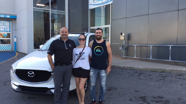Félicitations M. Côté et Mme Fontaine Brais pour l'achat de votre nouvelle Mazda CX5 2017