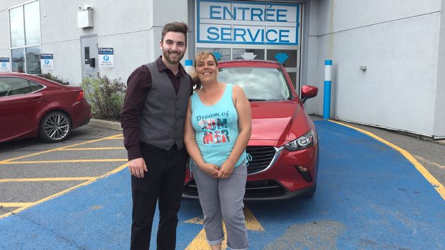 Félicitations Madame Palin pour l'achat de votre nouveau véhicule Mazda CX3 2017