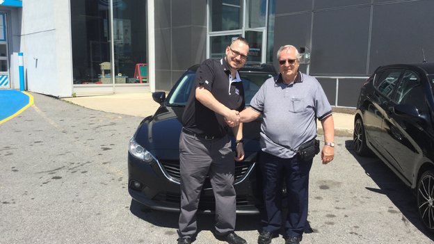 Félicitations M. Pierre Bisaillon pour votre Mazda 6