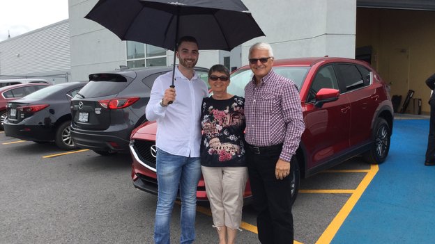 Félicitations M. Durocher pour votre nouvelle Mazda CX5 2017