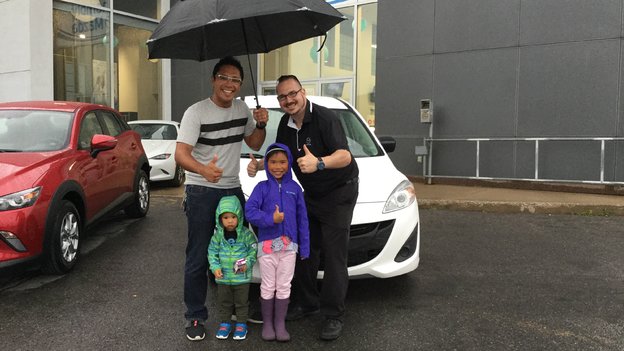 Félicitations Mme Lai pour votre nouvelle Mazda 5
