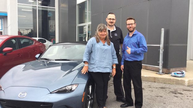 Félicitations Mme Bourdon pour votre nouvelle Mazda CX 5 2017
