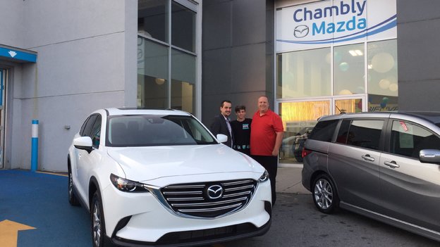 Félicitations Monsieur Boudreau pour votre nouvelle Mazda CX9 2017
