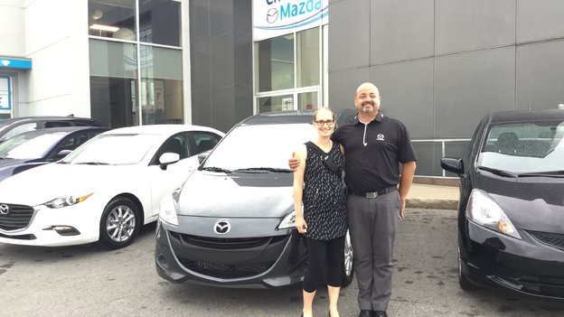 Félicitations Madame Thibault Beauchamp pour l'achat de votre nouvelle Mazda 5 2017