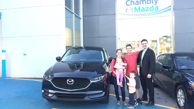 Félicitations à M. Lefebvre et Mme Lefrançois Harris pour l'achat de votre nouvelle Mazda CX5 2017