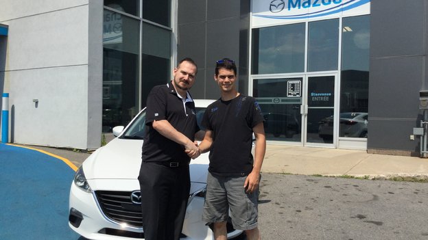 Félicitation à M. Crusson pour votre Mazda 3