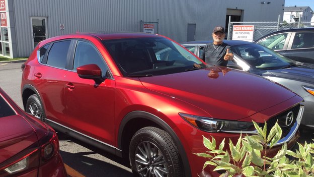 Félicitations M. Beaudry pour votre nouvelle Mazda CX5 2017