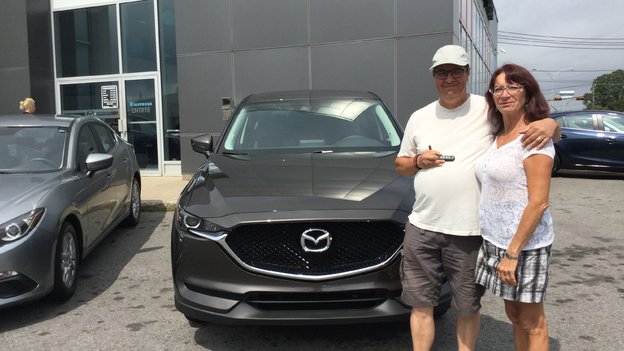 Félicitations Monsieur Turgeon pour votre nouvelle Mazda CX5 2017