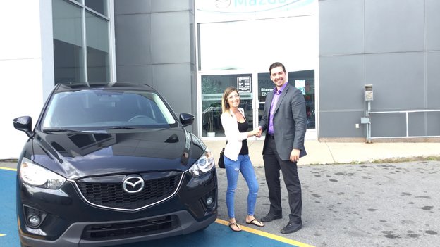 Félicitations Madame Tremblay pour l'achat de votre CX5