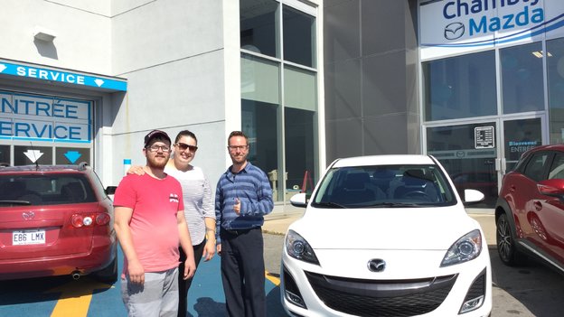 Merci de faire confiance à Chambly Mazda et bonne route avec votre Mazda 3
