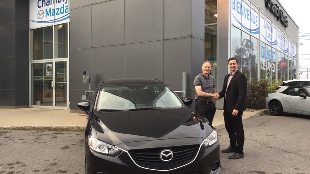 Félicitations M. Lacelle pour votre nouvelle Mazda 6 2017. Bonne route