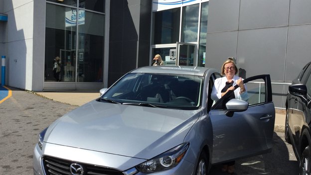 Félicitations Madame Jodoin pour votre nouvelle Mazda 3 2017