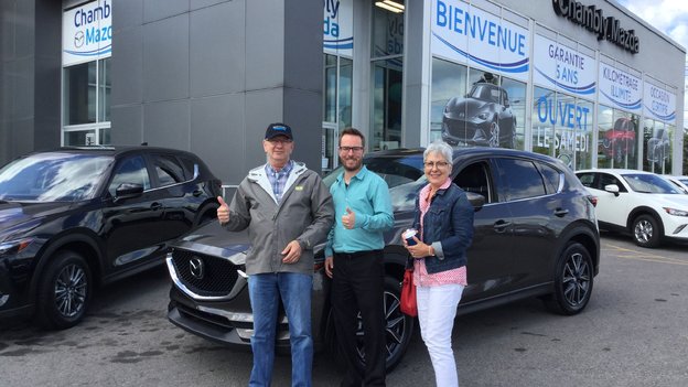 Félicitations Monsieur Cardinal pour votre nouvelle Mazda CX5 2017
