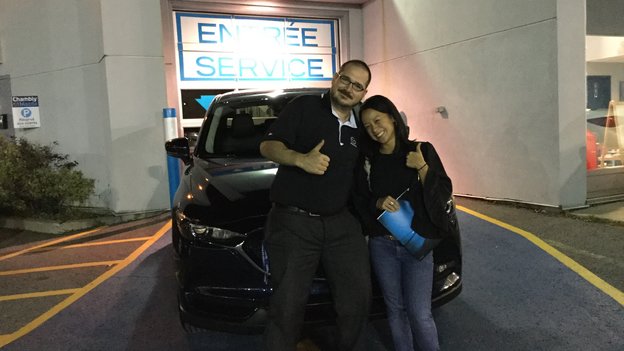 Félicitations Madame NG Cheonggyecheon Ton pour votre nouvelle Mazda CX5 2017