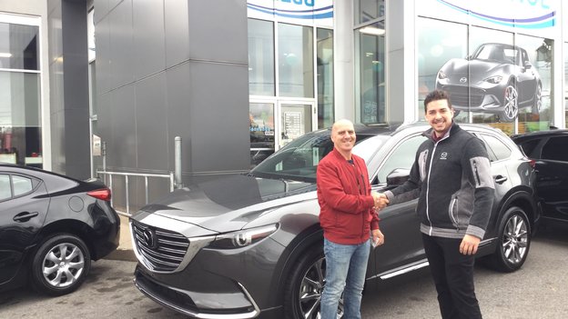 Félicitations M. Faghali pour votre nouvelle Mazda CX9 2017
