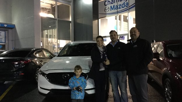 Félicitations Madame Bergeron pour votre nouveau CX5 2017