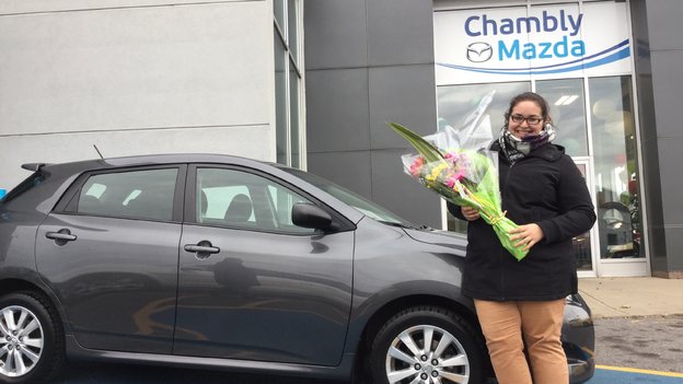 Félicitations à Dominique Champoux pour sa nouvelle voiture