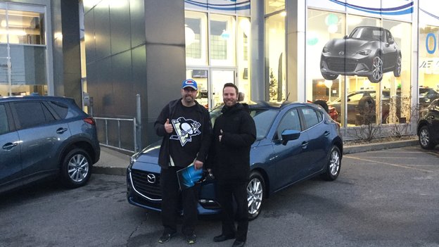 Félicitations Monsieur Telmosse pour votre nouvelle Mazda3 2018