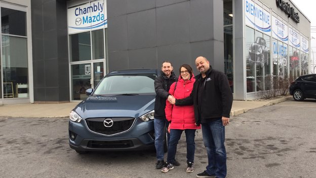 Félicitations Monsieur Lavrov et Mme Boucher pour votre Mazda CX5