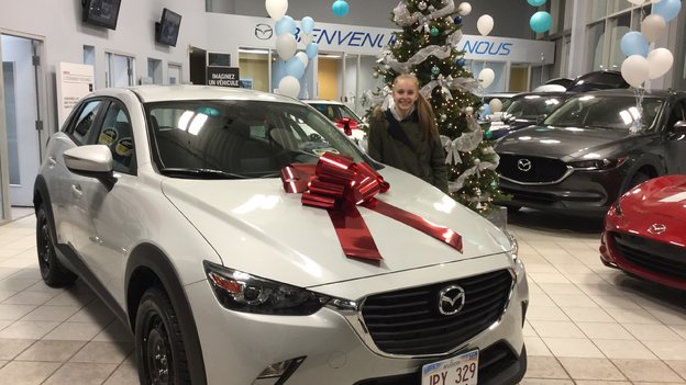 Félicitations à Lissa Anne McGaghey pour sa nouvellle Mazda CX3