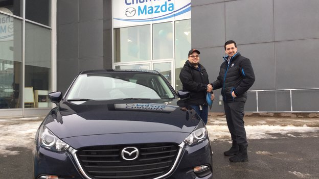 Félicitations à Monsieur Patrick Crépault Gauthier pour sa nouvelle Mazda CX3 sport 2018