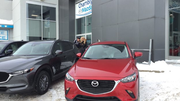 Félicitations à Madame Dupuis pour sa nouvelle mazda CX3