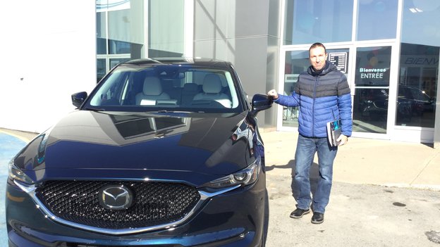 Félicitations Monsieur Deschênes pour votre nouvelle Mazda Cx5 2018