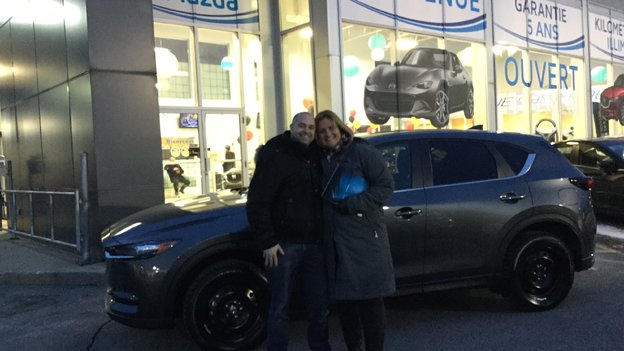 Félicitations Madame Marie Eve Dubois pour votre nouvelle Mazda CX5 2017