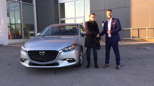 Félicitations à Madame Fournier pour sa mazda 3 2018