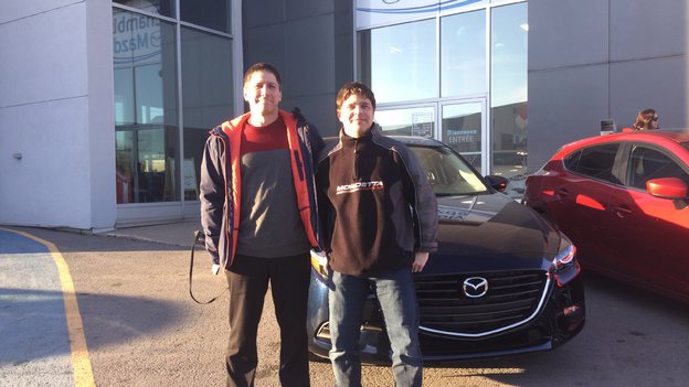 Félicitations Monsieur Provost et Madame Gauthier pour votre nouvelle Mazda 3 2018