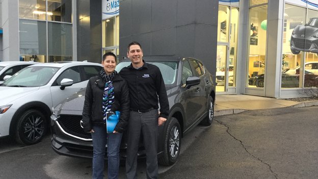 Félicitations Madame Leduc pour votre nouvelle Mazda CX5 2018