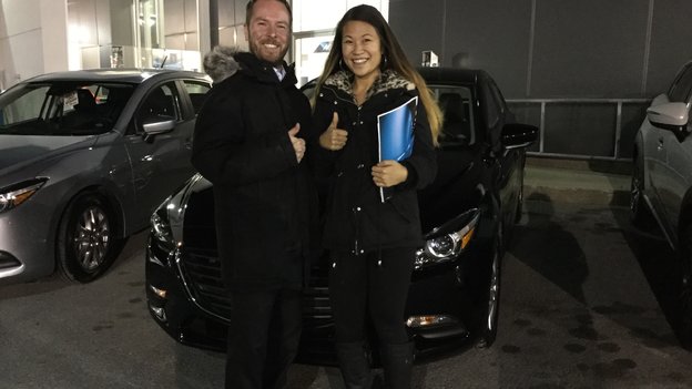 Félicitations à Madame Tammie De Villers pour votre nouvelle Mazda 3 2018