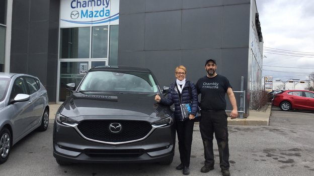 Félicitations à Madame Gauvin Scott pour son Mazda CX5 GT 2018
