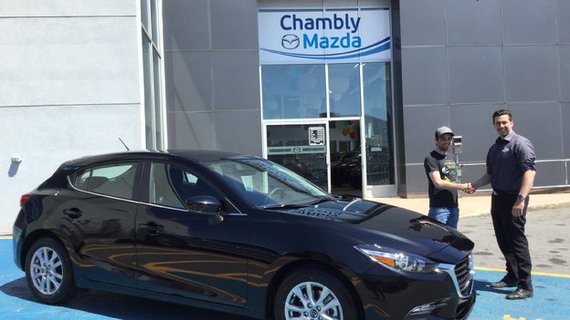 Félicitations à Monsieur Couture pour sa nouvelle Mazda 3 2018