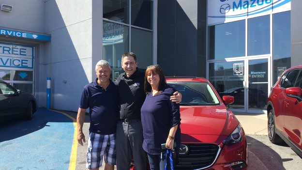 Félicitations Madame Vézina pour votre nouvelle Mazda3 Gt