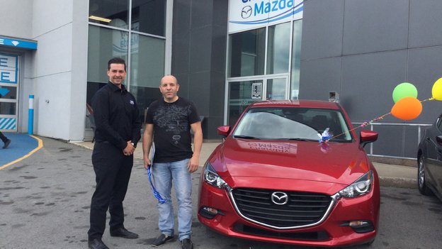 Félicitations à la garderie L’Arbre Enchanteur pour votre nouvelle Mazda 3 2018