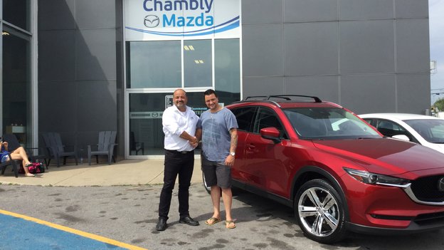 Félicitations à Monsieur Brodeur pour votre nouveau Mazda CX5 2018