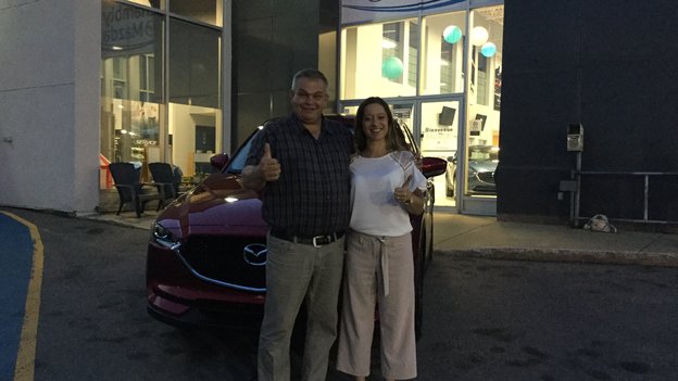 Félicitations à Madame Ostiguy pour sont nouveau Mazda CX5