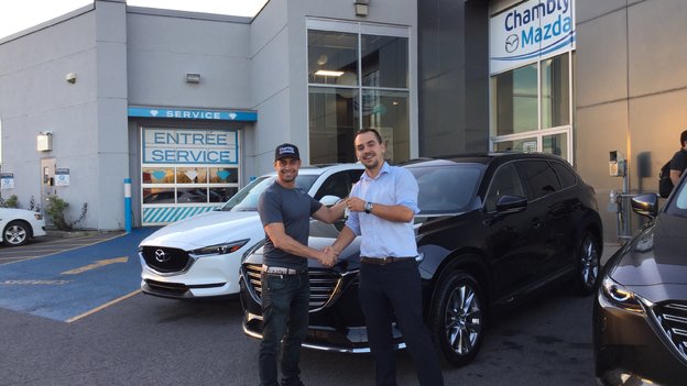 Félicitations Monsieur Canty pour votre Mazda CX-9 2016