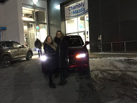 Congratulations to Karine Blais for her new 2018 Mazda CX-5