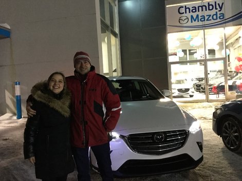 Congratulations to Mr. Marchand for his new 2019 Mazda CX-3