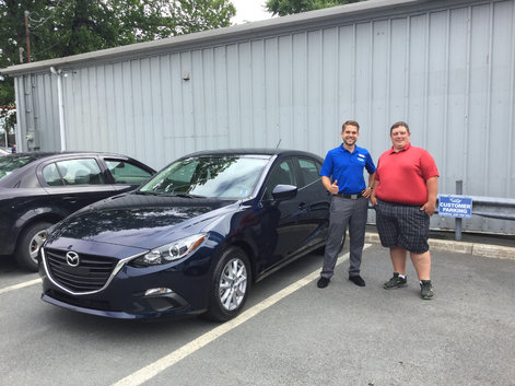 Adam picking up his NEW Mazda 3 Sport!