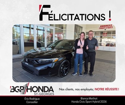 Merci à toute l'équipe de BGP Honda