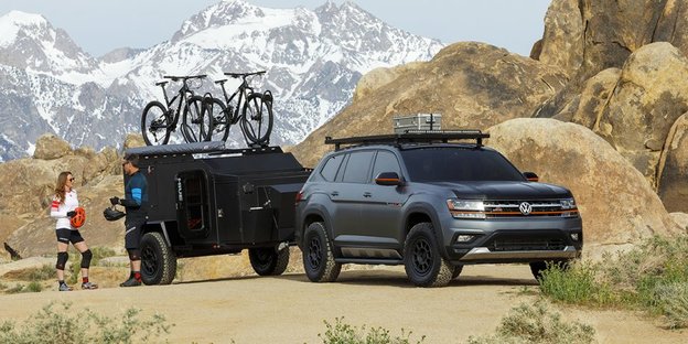 Volkswagen Shows Off the Atlas Basecamp Concept for All Your Mountain Biking Needs